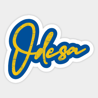 Odesa  / Vintage Faded Design Sticker